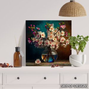 Cherry Blossom Vase Art
