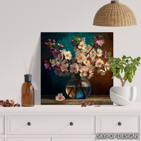 Cherry Blossom Vase Art