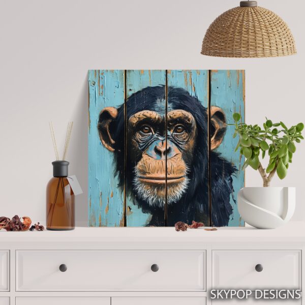 Chimpanzee Portrait Art