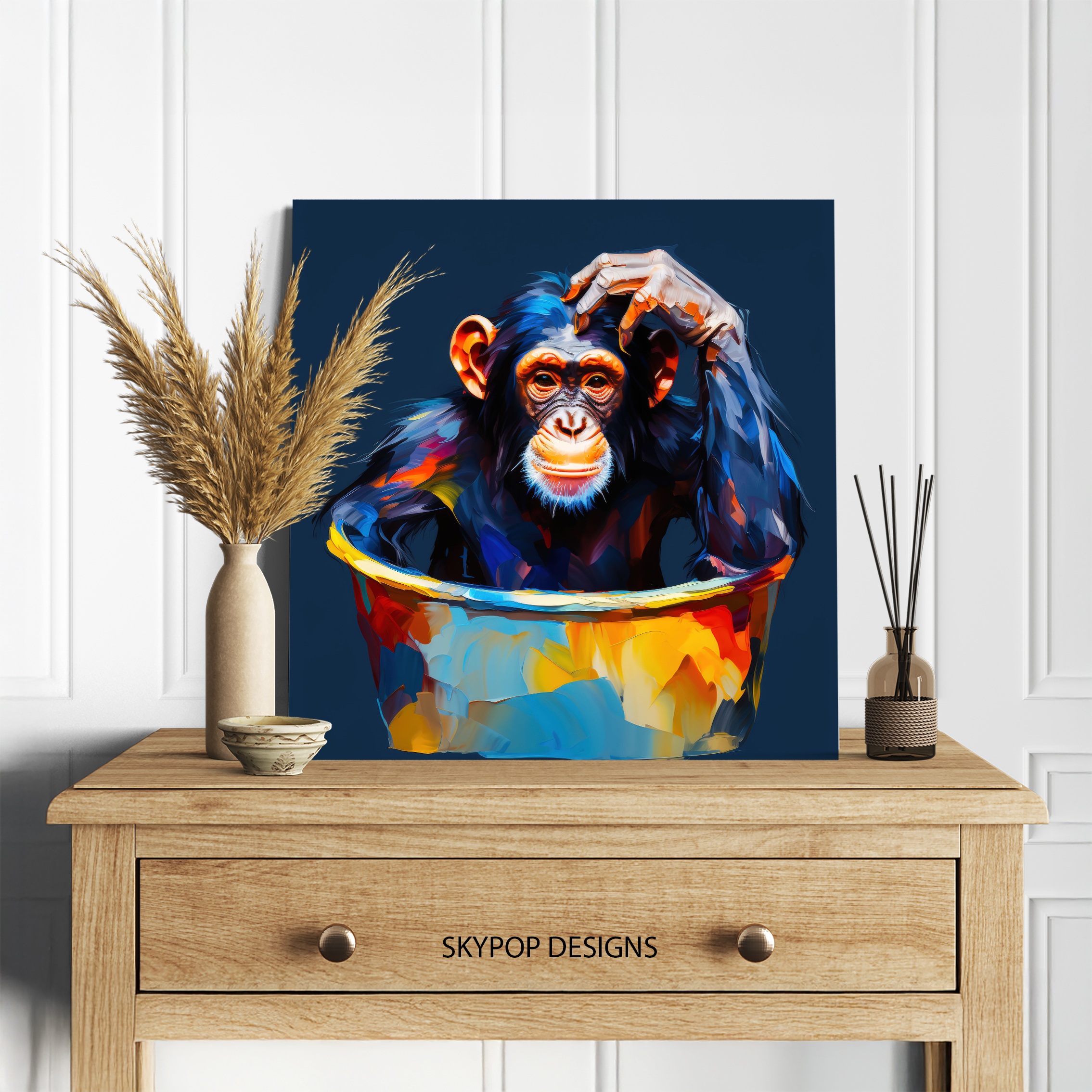 5.jpg Chimpanzee Art