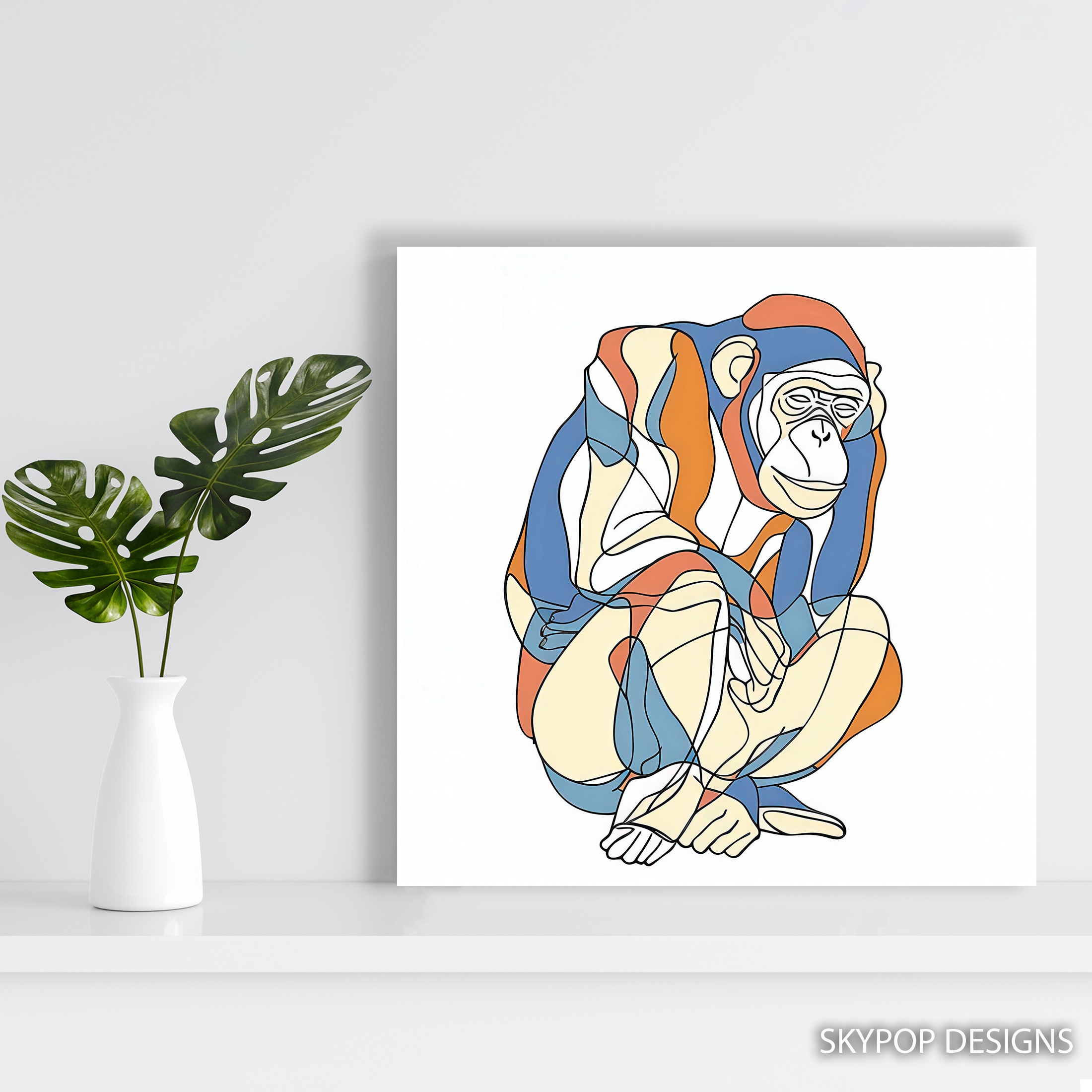 5.jpg Chimpanzee Art