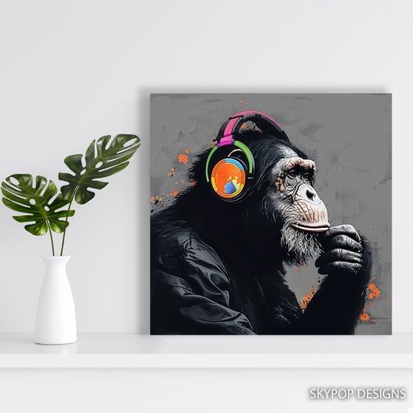 Chimpanzee DJ Art