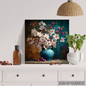 Cherry Blossom Vase Art