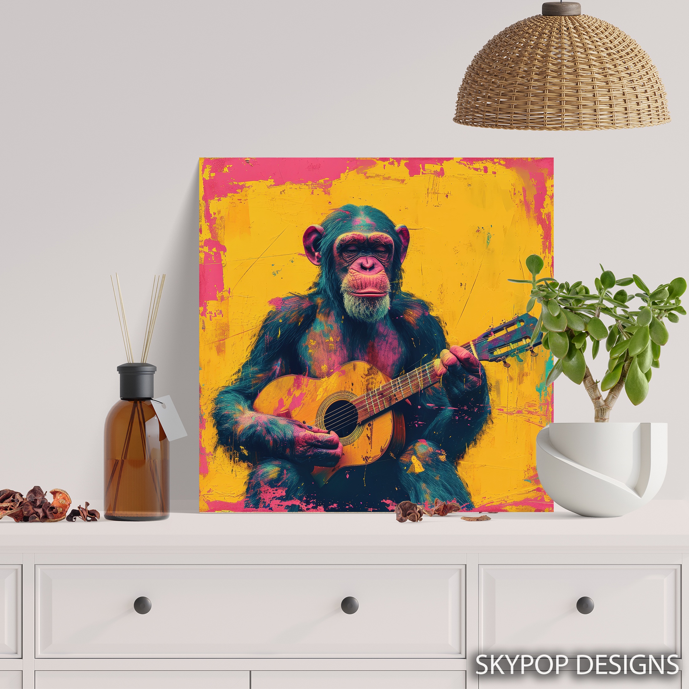 5.jpg Chimpanzee Jam Session Art