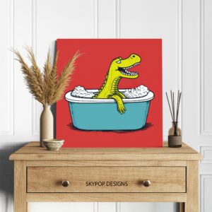 Crocodile Bath Art