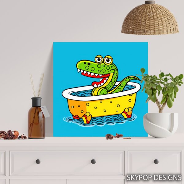 Crocodile Bath Art