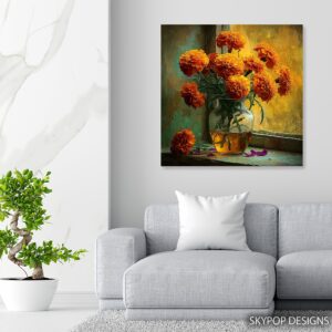 Marigold Bouquet Art