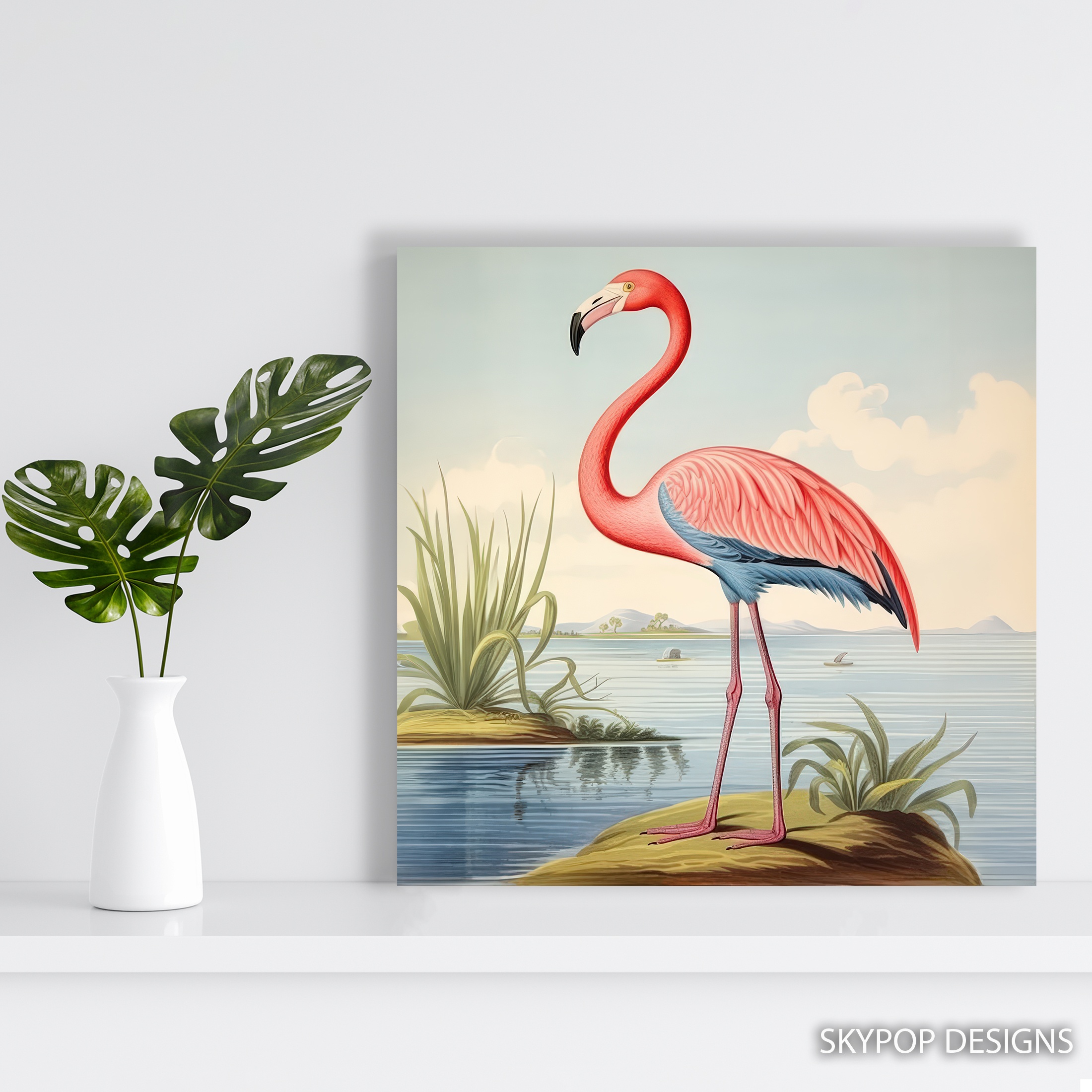 5.jpg Flamingo Wildlife Art