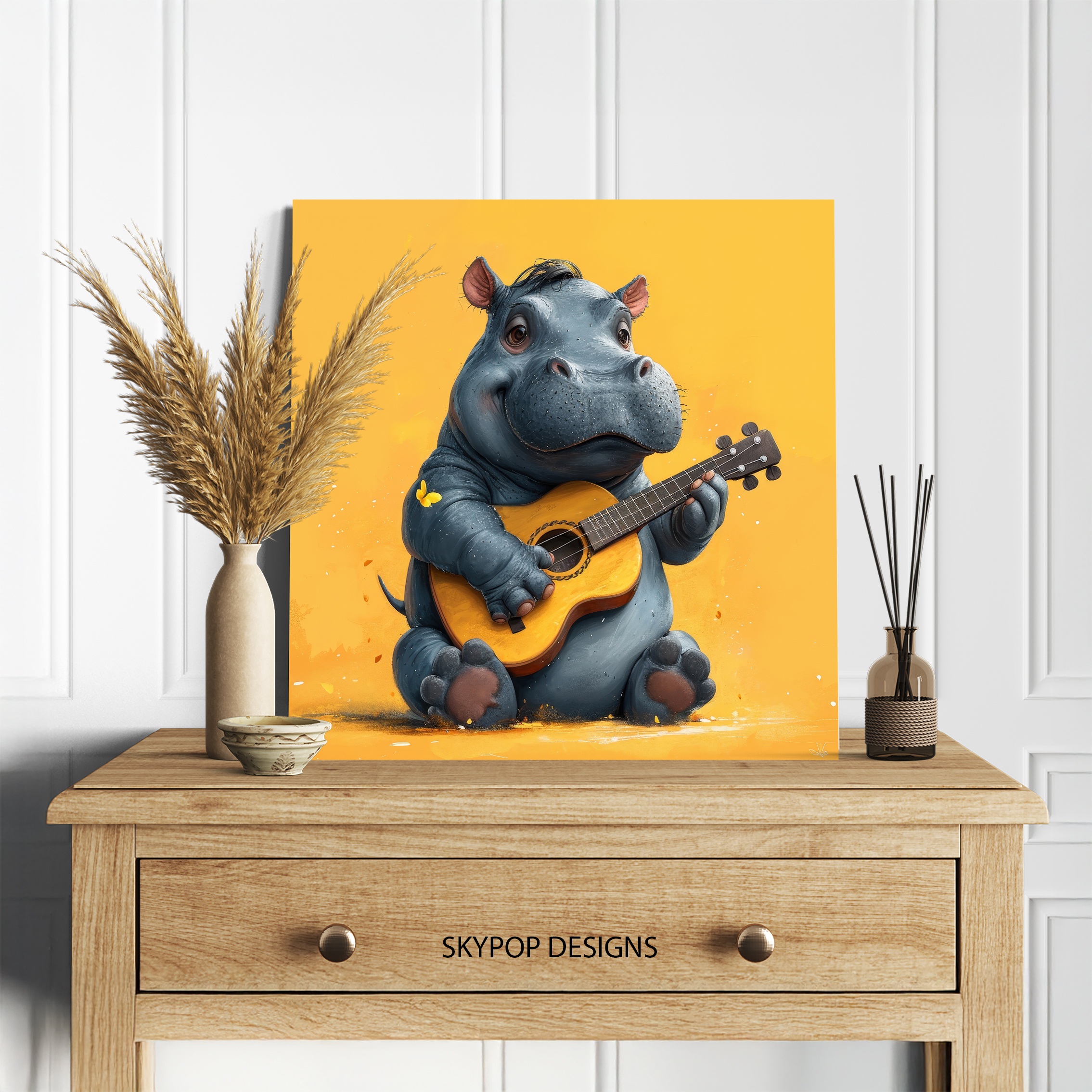 5.jpg Hippopotamus Art