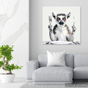 Lemur Dining Art