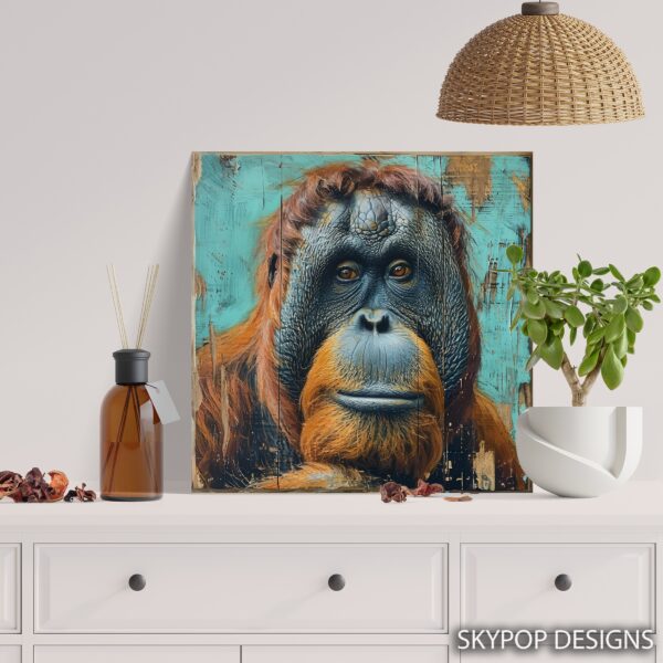 Orangutan Portrait Art