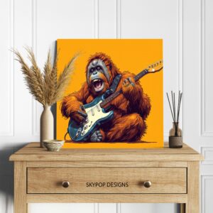 Orangutan Guitar Art