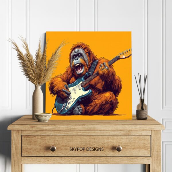 Orangutan Guitar Art