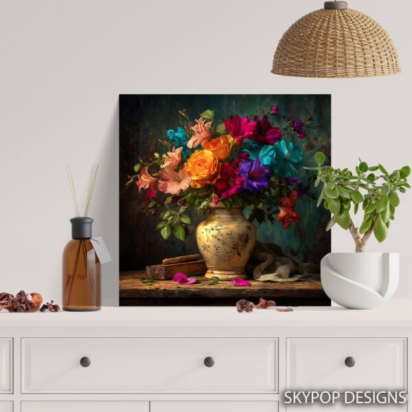 Vibrant Floral Still Life Art