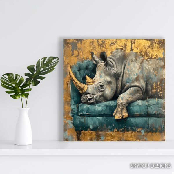 Rhino Relaxation Art