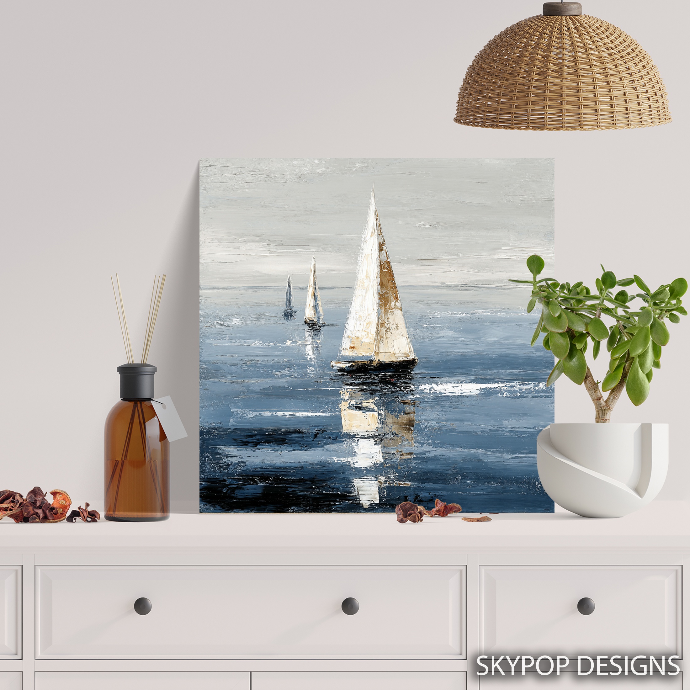 5.jpg Sailboats at Sea Art