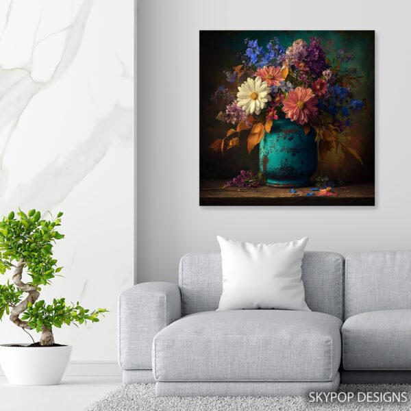 Vintage Vase Floral Art