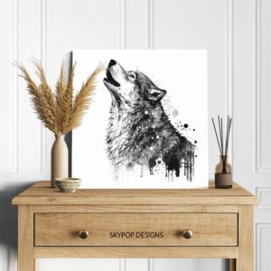 Wolf Art Canvas or Poster