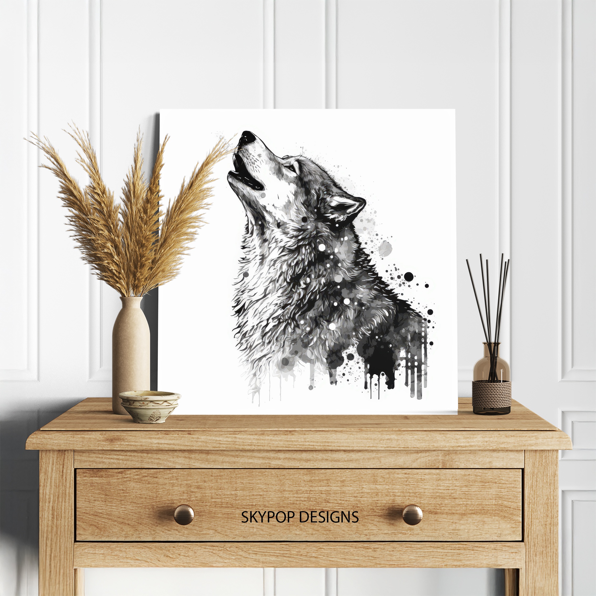 5.jpg Wolf Art Canvas or Poster