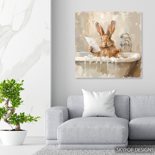 Bunny Bath Art