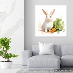 Bunny and Carrots Art