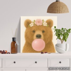 Bear Bubble Gum Art