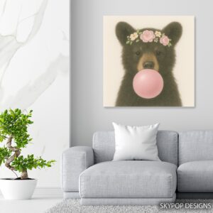 Bear Bubble Gum Art