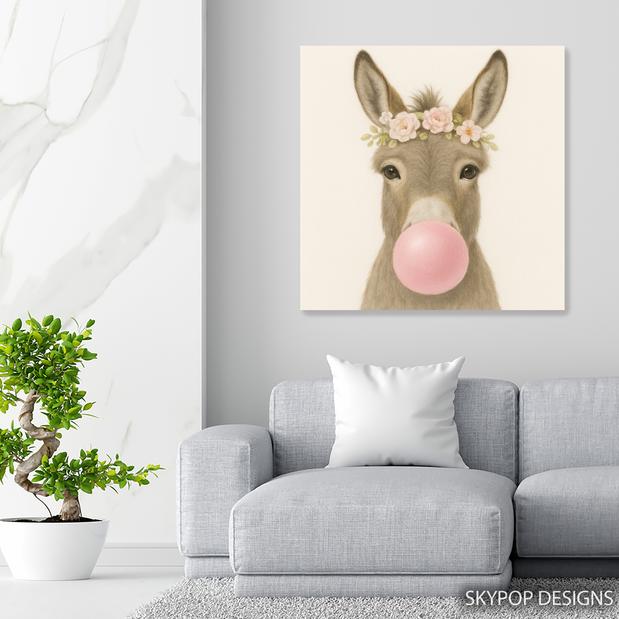 5.jpg Donkey Bubble Gum Art