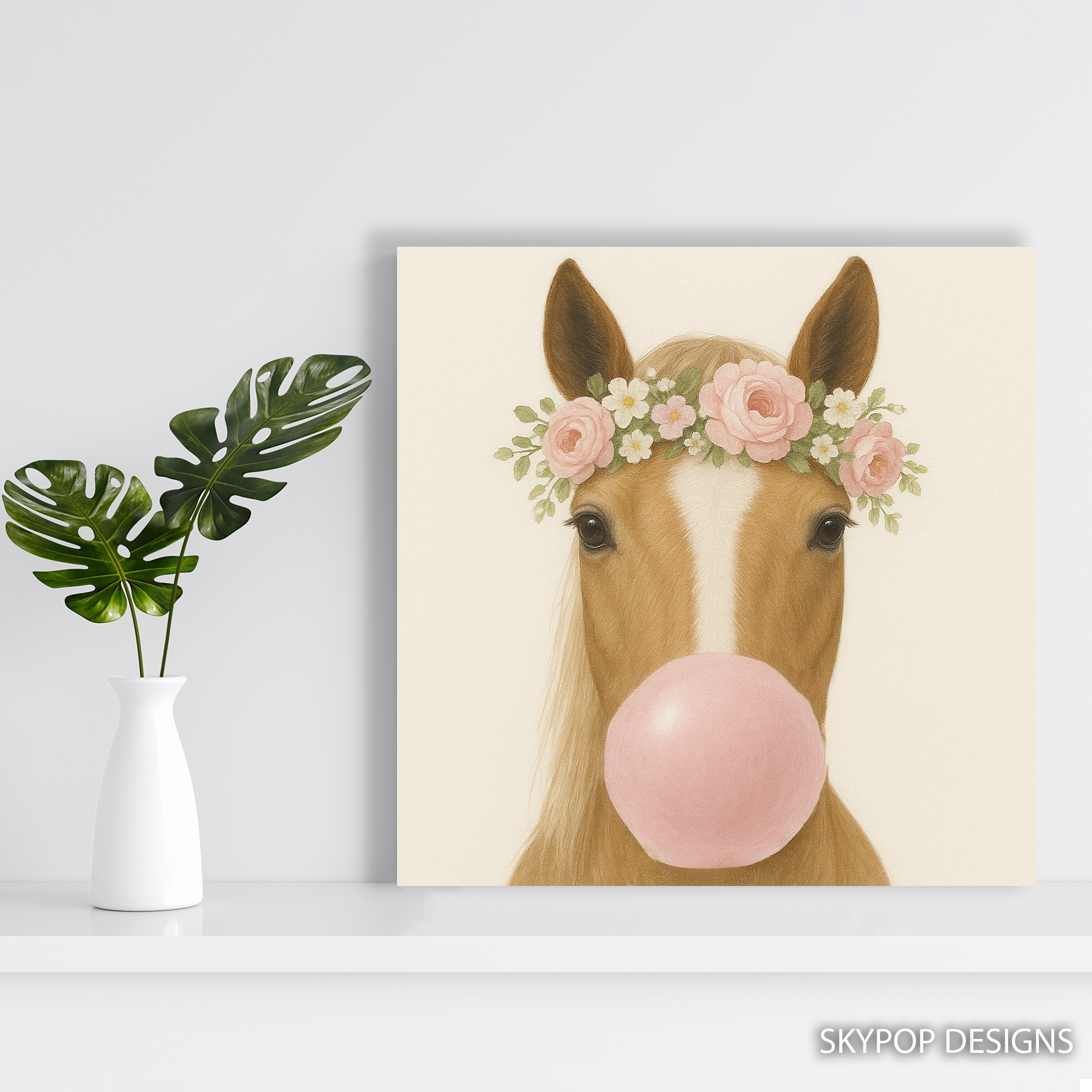 5.jpg Horse Bubble Gum Art