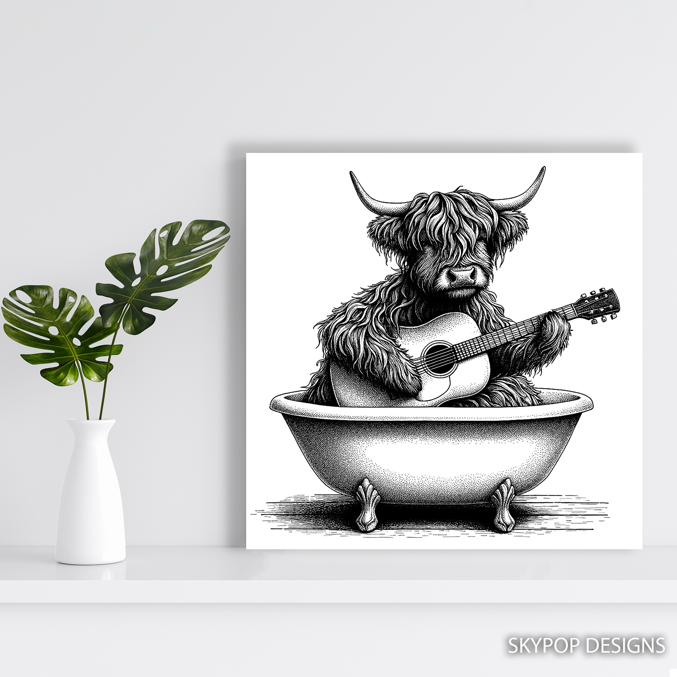 5.jpg Highland Cow Art