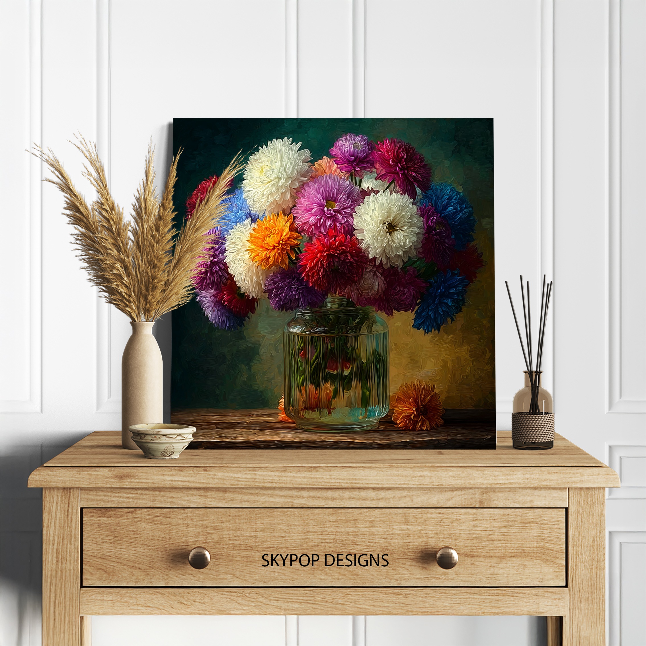 5.jpg Aster Bouquet Art
