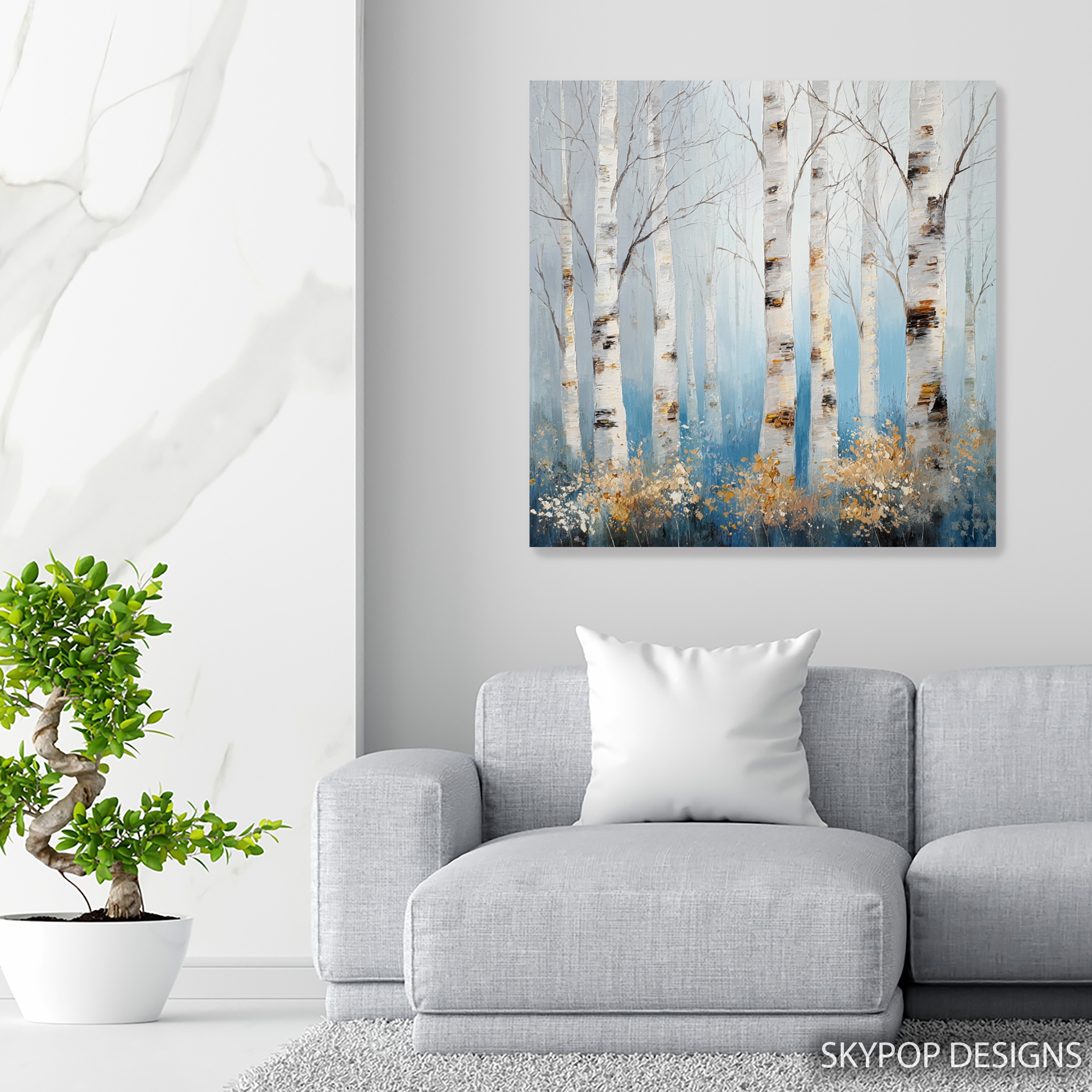 5.jpg Birch Tree Forest Art