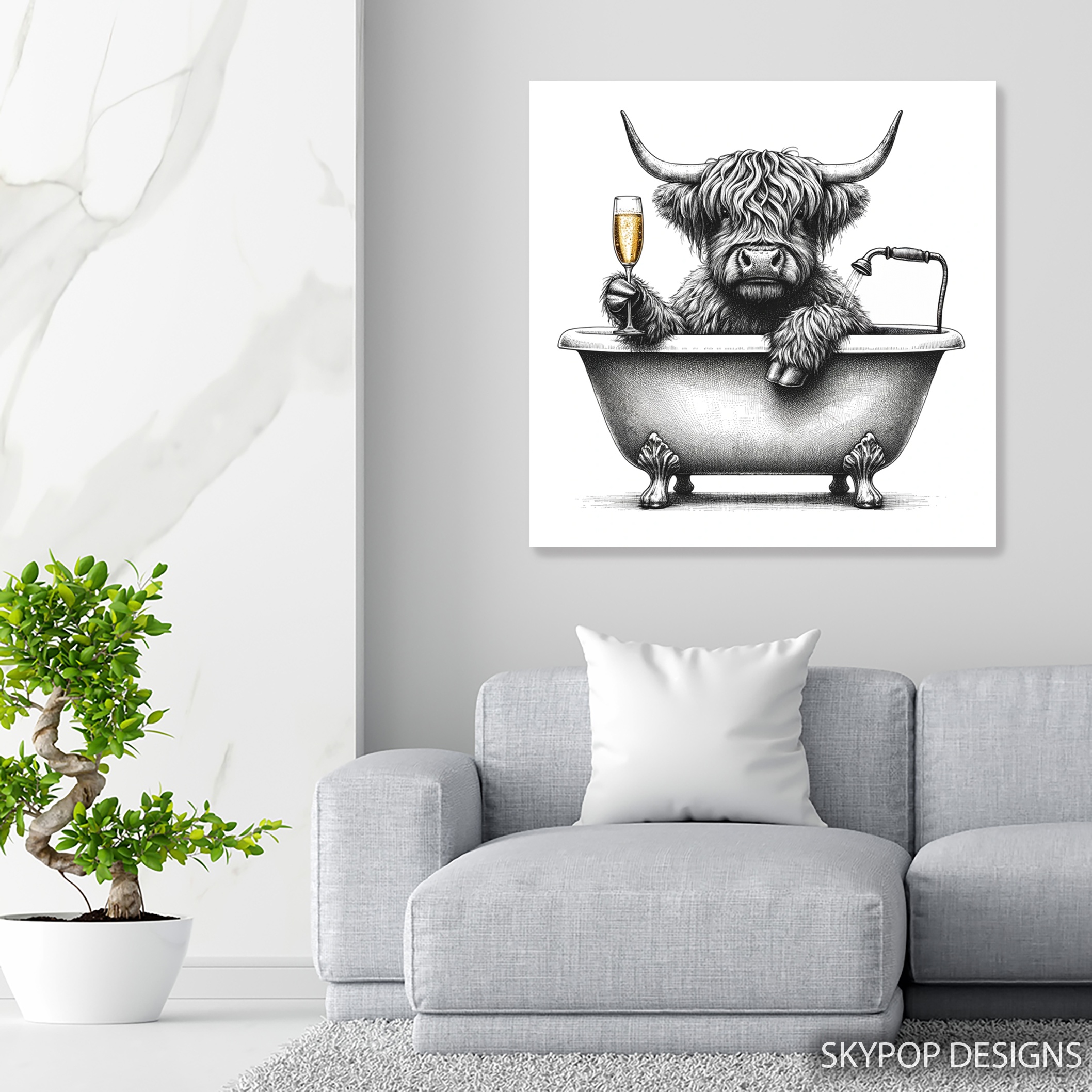 5.jpg Highland Cow Art