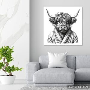 Highland Cow Art