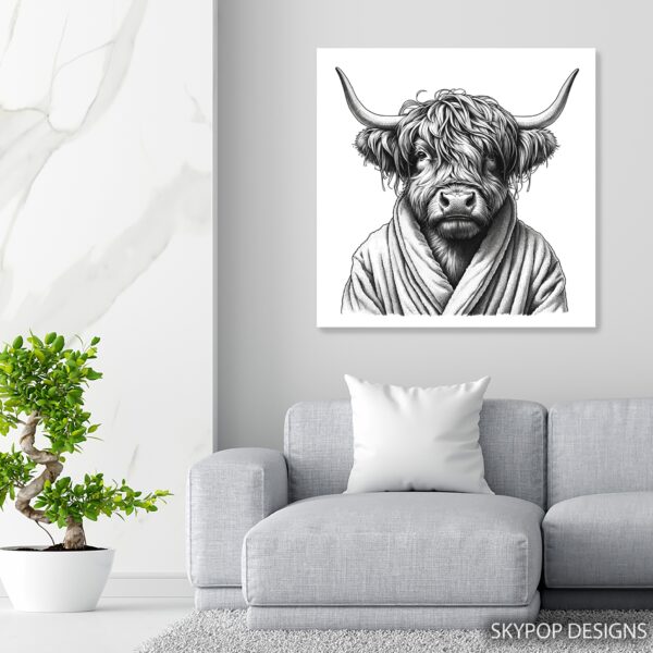Highland Cow Art