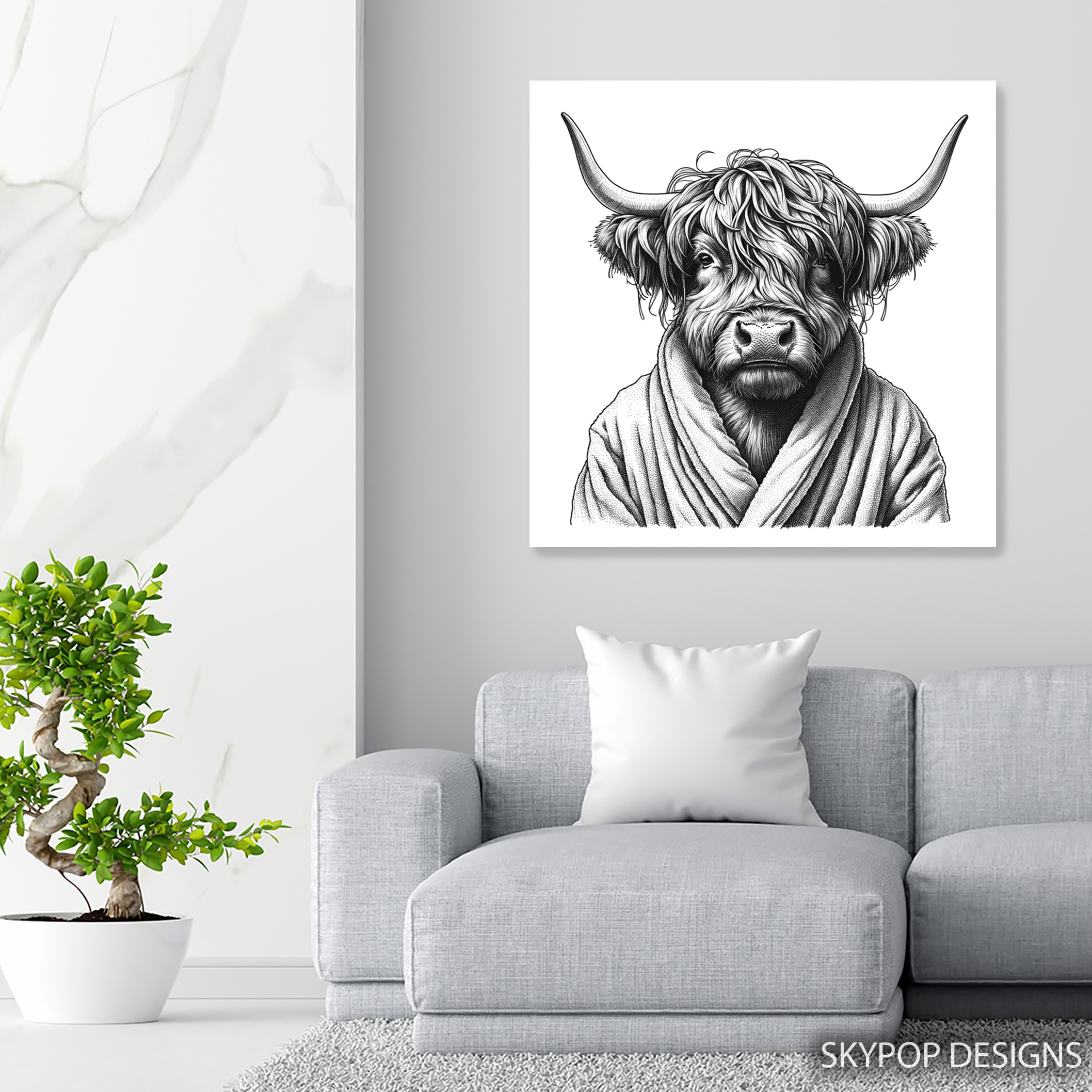 5.jpg Highland Cow Art