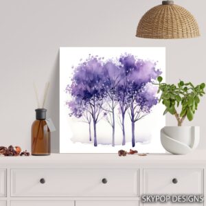 Purple Trees Art
