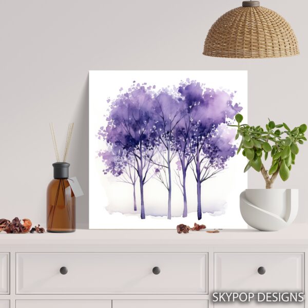 Purple Trees Art
