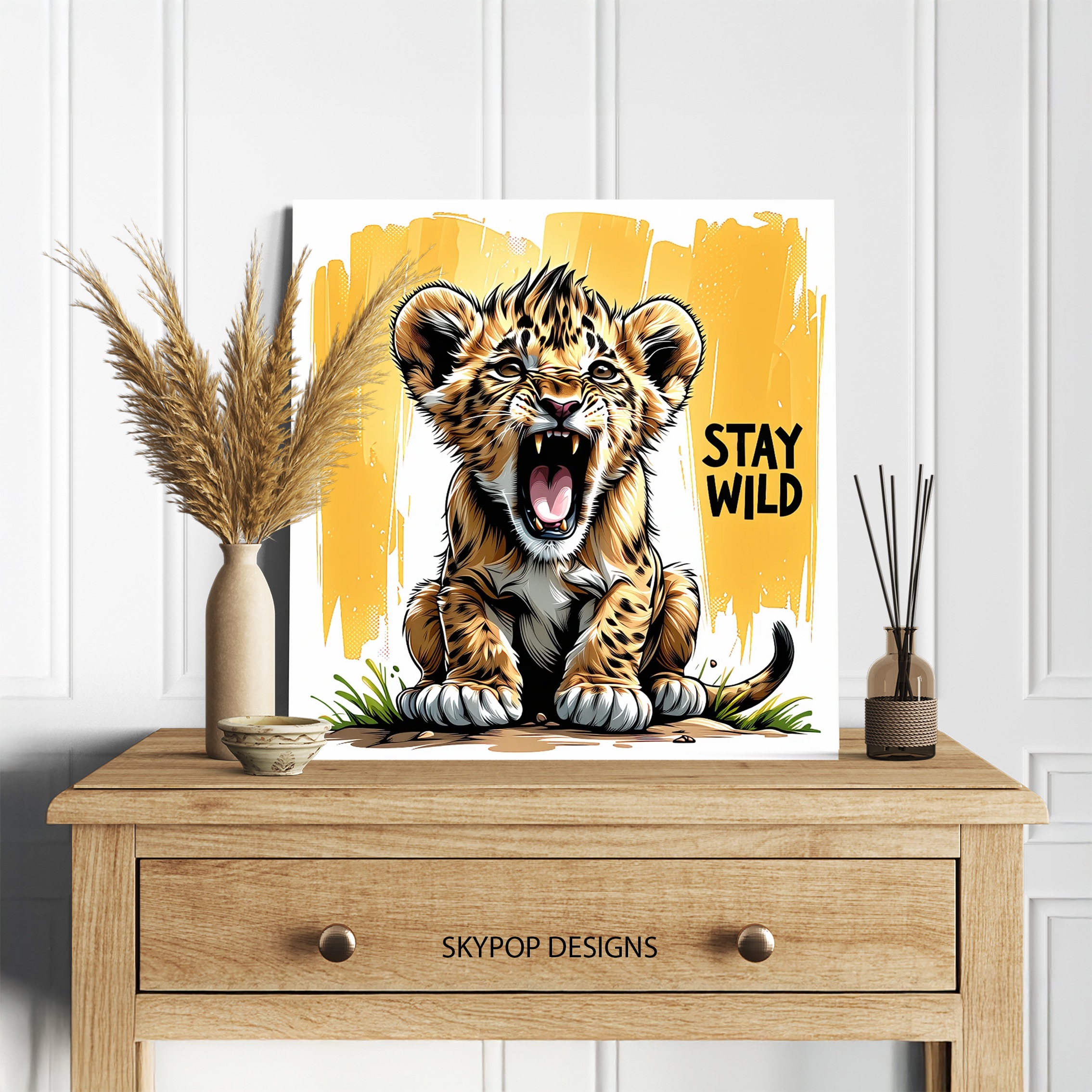5.jpg Baby Lion Roar Art