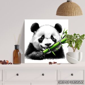Panda Bamboo Art