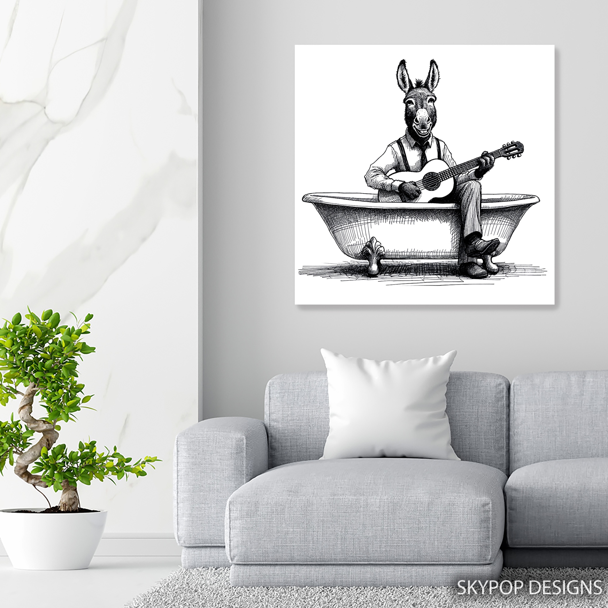 5.jpg Donkey Guitar Art
