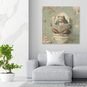 Frog Toilet Reader Art