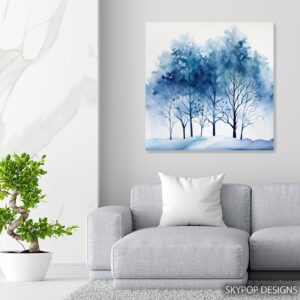 Watercolor Forest Art