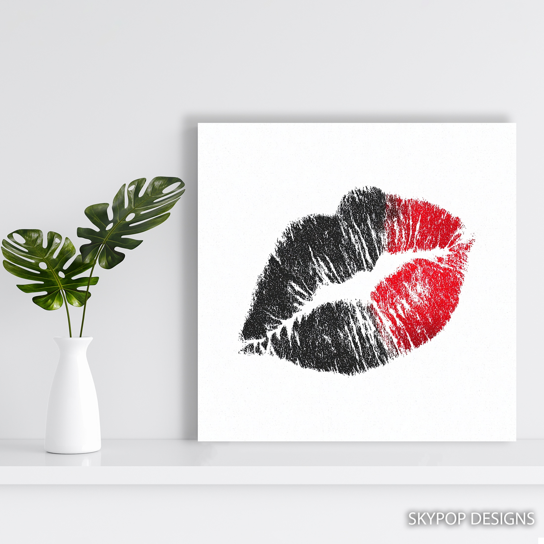 5.jpg Fierce Lipstick Kiss Art