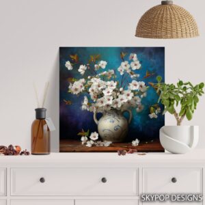 Cherry Blossoms Vase Art