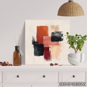 Geometric Brushstroke Art