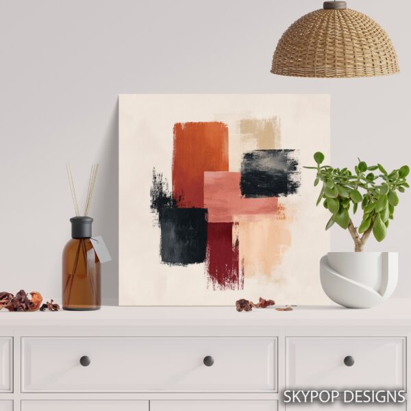 Geometric Brushstroke Art