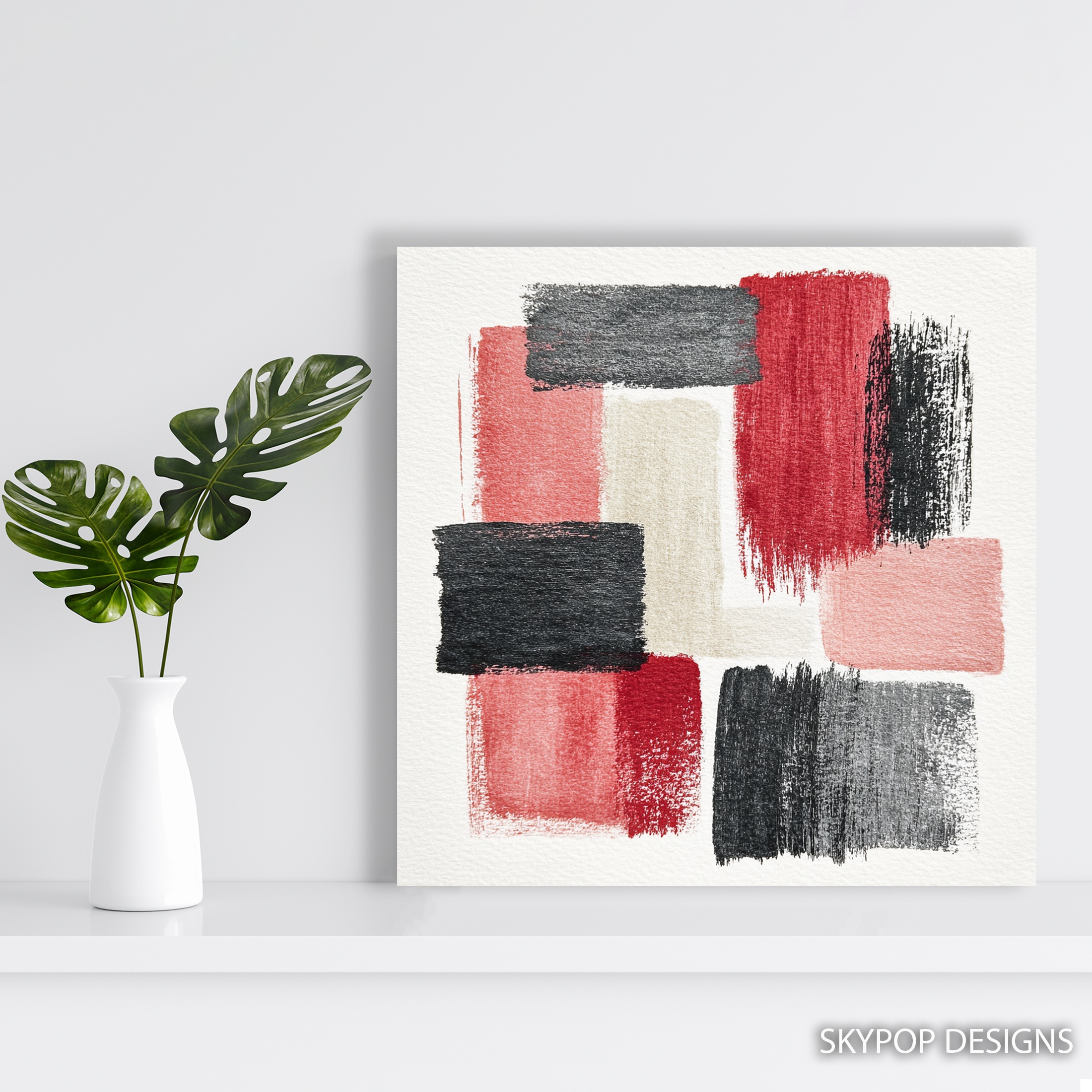 5.jpg Geometric Brush Strokes Art