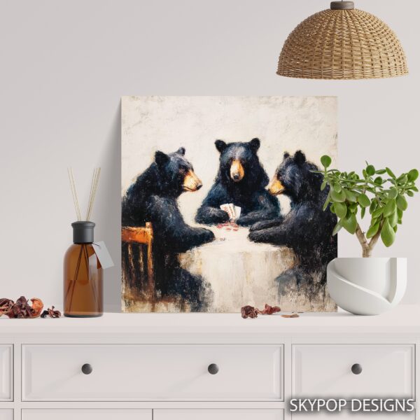 Bear Poker Night Art
