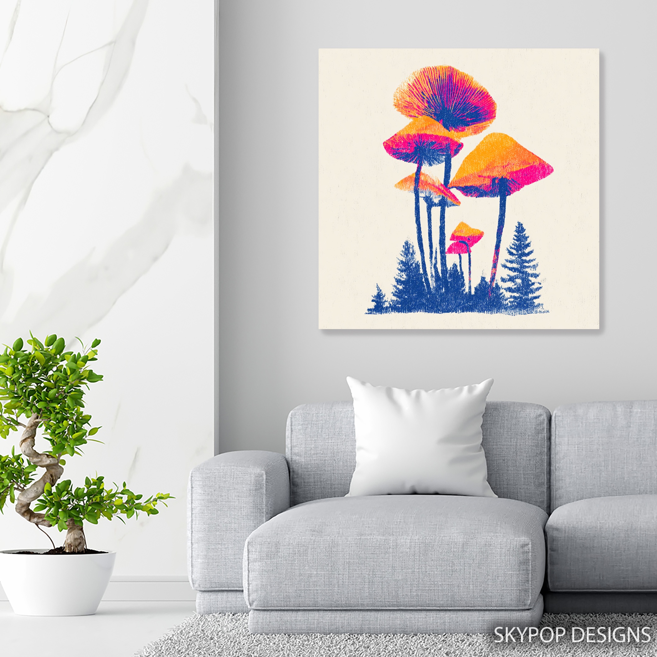 5.jpg Colorful Mushroom Art